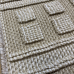Безворсовий килим 0,60*1,10 на джутовій основі IZMIR 08752A Beige