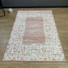 Килим 1,60*2,30 рожевий акриловий високої щільності Eldora Mira 1553D