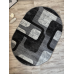 Килим 2,50*3,50 овал сіра абстракція BONITO 7134