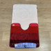 Комплект килимів до ванної кімнати 60х100 60х50 VONALDI Burgundy