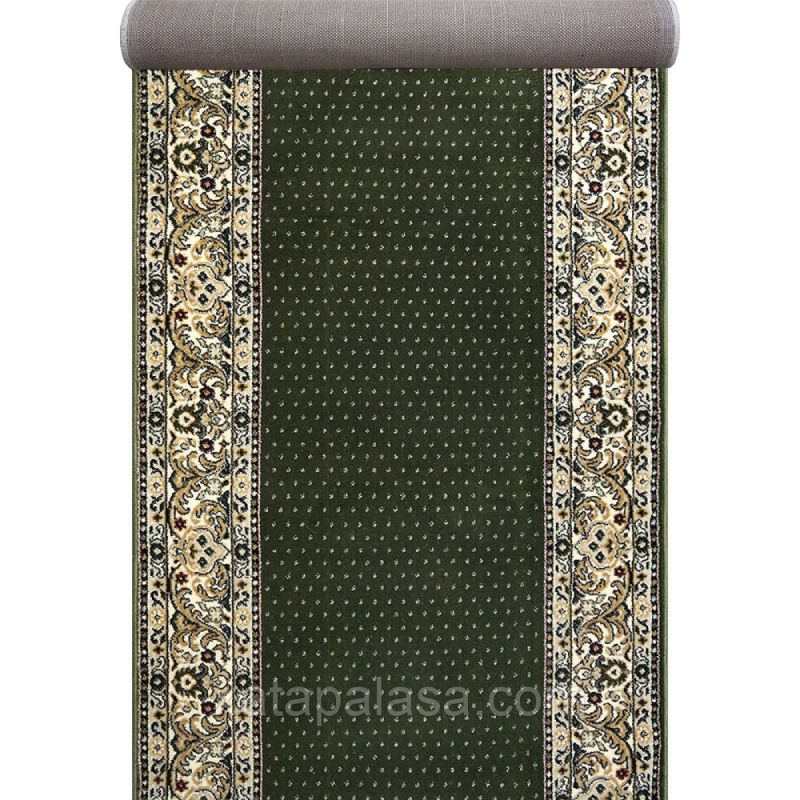Килимова доріжка зелена ширина 1,20м Lotos Rada 588/308