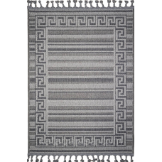 2х3 Безворсовий килим на джутовій основі CALIDO 08262A Anthracite/Beige