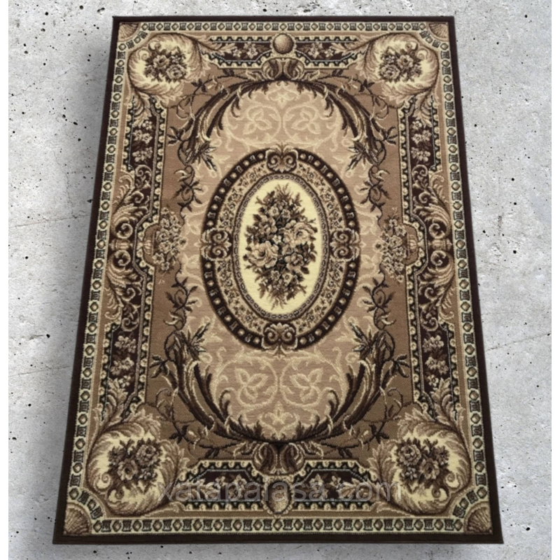 Килим 2,50*3,50 бежевий з квітами Gold 042/12A
