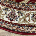 Килим круглий діаметр 1,60м червоний класичний дизайн Amina 27001/210