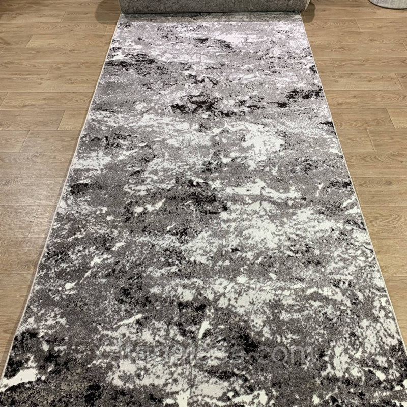 Килимова доріжка ширина 1м сірий мармур Alexandrit