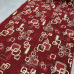 Килимова доріжка червона ширина 1,30м на повстяній основі Ланцюжок
