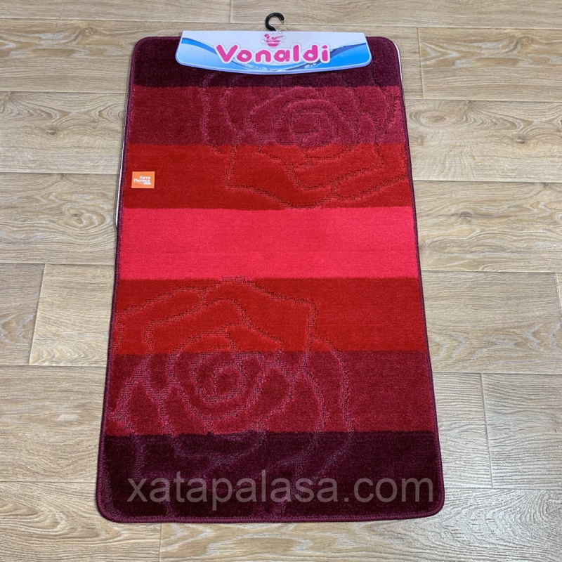Комплект килимів до ванної кімнати 60х100 60х50 VONALDI Burgundy