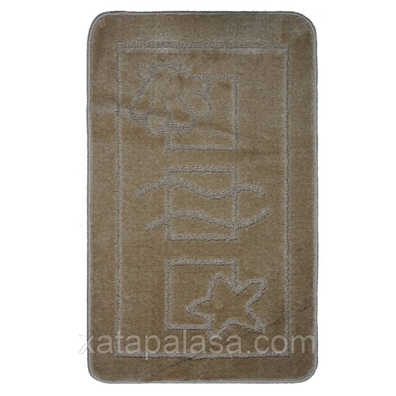 Комплект килимочків до ванної кімнати 60*100+60*50 Maximus Maritime D.Beige