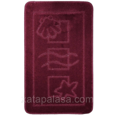 Комплект килимочків до ванної кімнати 60*100+60*50 Maximus Maritime Aubergine