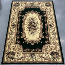 Килим 1,80*2,50 зелений букет з квітами Gold 235/32