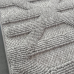 Килим 1*2 Скандинавський стиль, петльовий ворс, сірий з бахромою Stellart 115 Grey