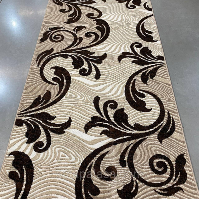 Килимова доріжка 1м 1,20м 2м вензель Cappuccino 16025/118