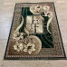 Килим зелений 1,60*2,25 з квітами Gold 365/32
