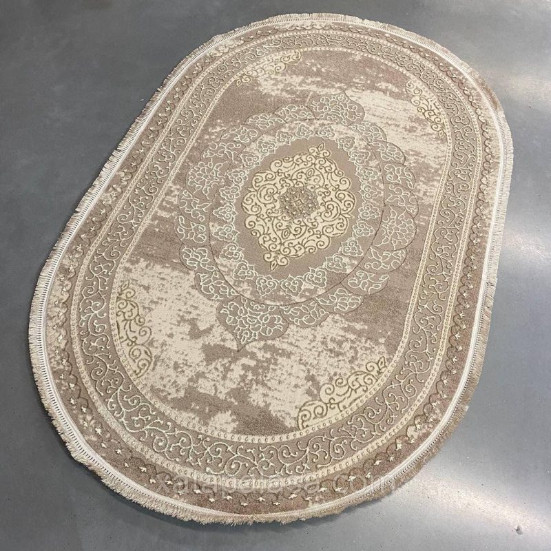 Килим 1.50х3 овал Levado 08098A Vizon/L.Beige