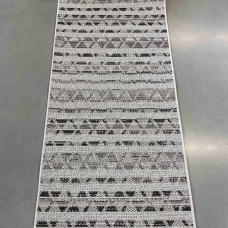 Доріжка без ворсу ширина 1,50м на гумовій основі не ковзає сіра Flex 19206/08