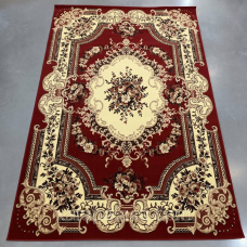 Килим червоний з квітами 1,80*2,50 Голд 047/22