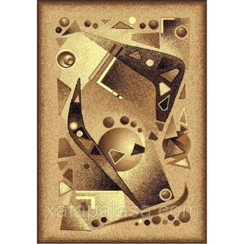 Килим 1,40*2 коричнева абстракція Gold 311/12