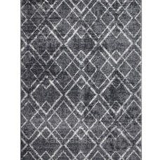 Приліжковий килим 0,80*1,50 сіра геометрія FAYNO 7101/609