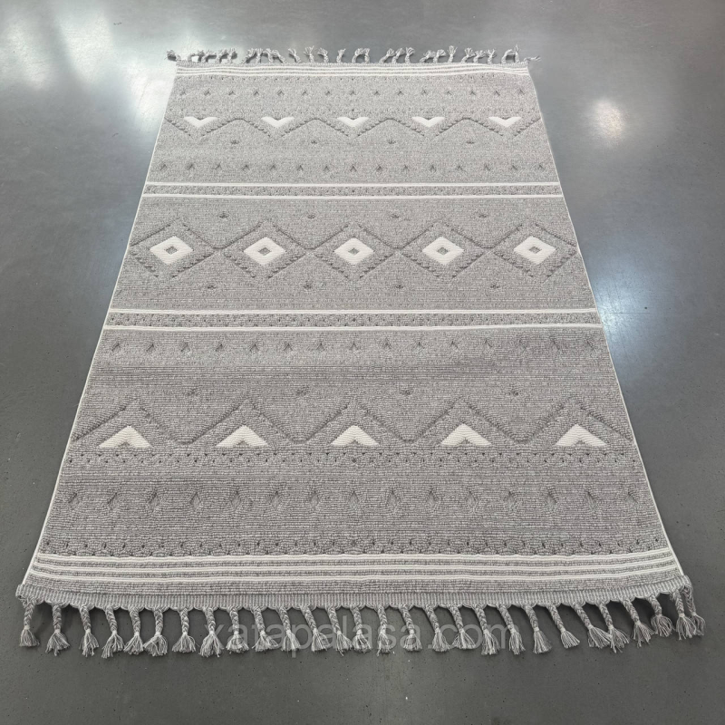 Килим Сканді Грей 2х2.90 у скандинавському стилі Stellart 0208B Grey