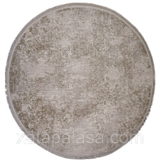 Килим круглий бежевий діаметр 1,50м Levado 03916А vizon/ivory