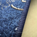 Килимова доріжка синя ширина 1,50м на повстяній основі ЛОЗА