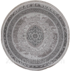 Круглий килим діаметр 3м LEVADO 08098A L.GREY/L.GREY