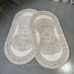 Килим приліжковий 0.80х1.50 овал Defile M045A L.Beige/white