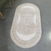 Килим приліжковий 0.80х1.50 овал Defile M045A L.Beige/white