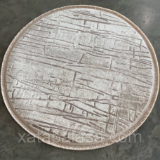 Килим круглий 3м сучасна абстракція Levado 08111A L.BEIGE/L.BEIGE
