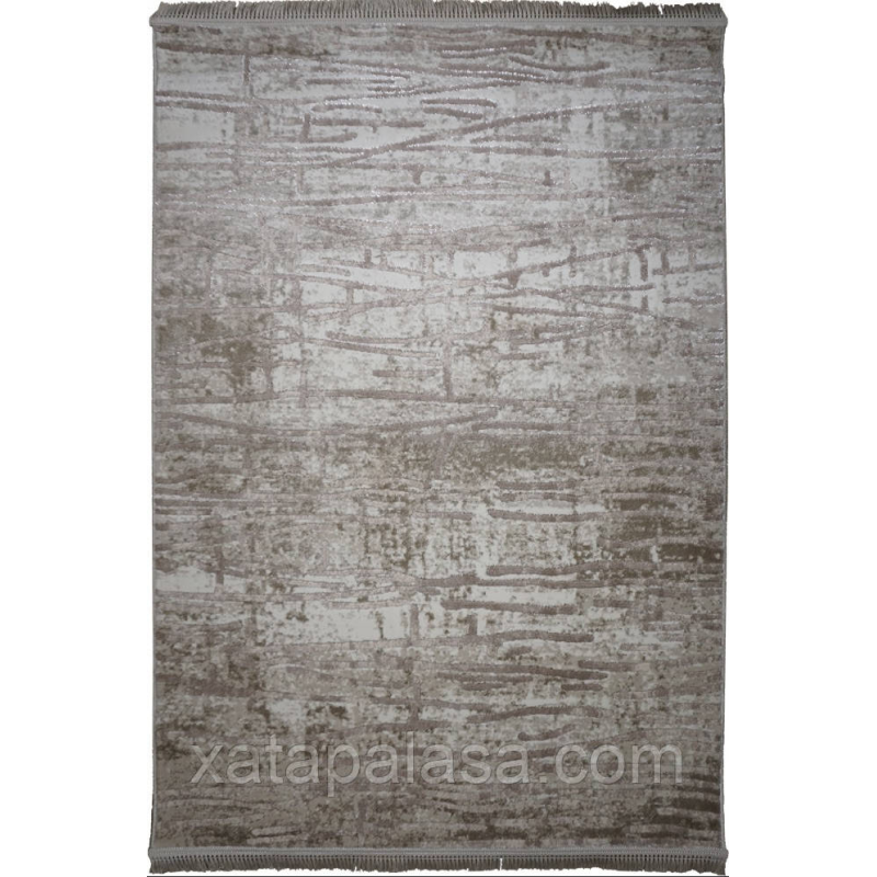 Килим бежевий 1*2 сучасна абстракція Levado 08111A L.BEIGE/L.BEIGE