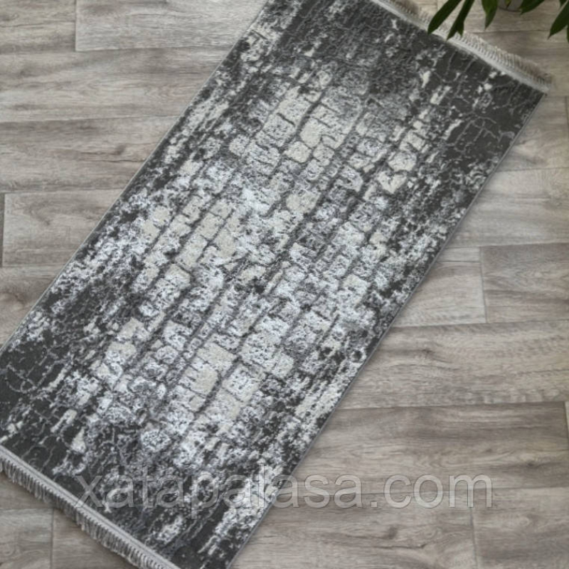 Сірий килим з абстракцією 3х4 Levado 09046A L.Grey/L.Grey