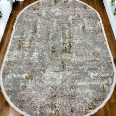 Сучасний овальний килим 2х3 Voyage 1658D Grey/Gold