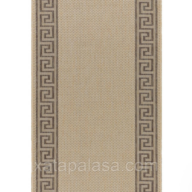 Безворсова доріжка ширина 1,50м NATURA 20014 Natural/Coffee
