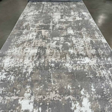 Килимова доріжка сіра ширина 1,50м Voyage 2401А Grey/L.Grey