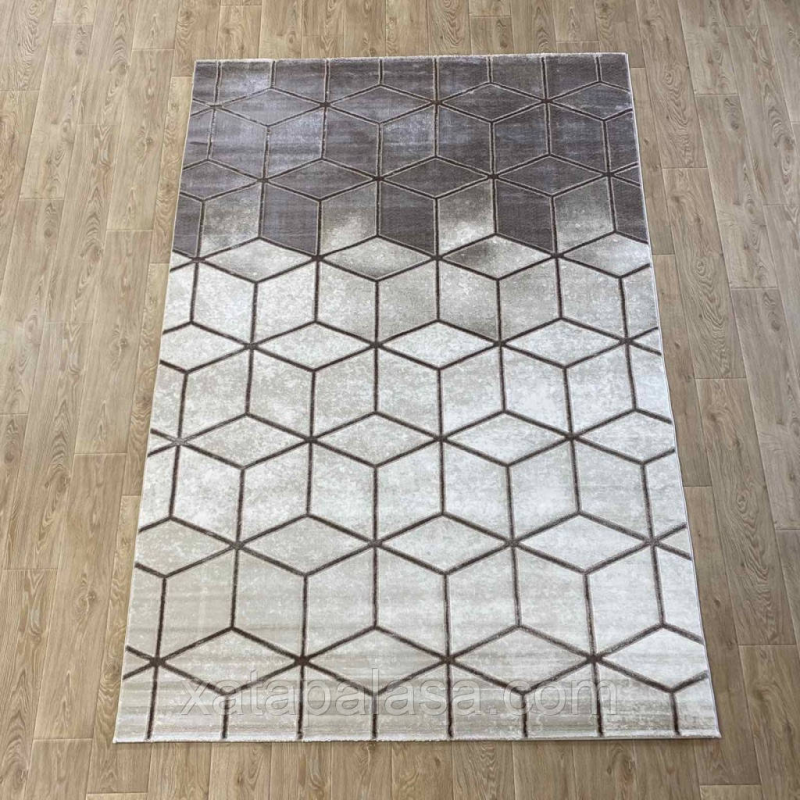 Килим сучасний 2х2,90 Diamond 04442А bej/bej Туреччина