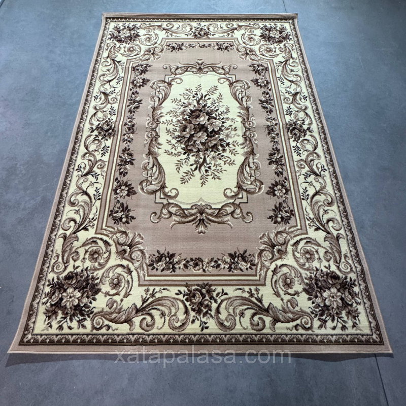 Килим 1,80*2,50 бежева класика Gold 235/12