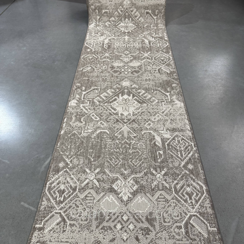 Безворсова доріжка ширина 1м на гумовій основі світло-бежева Flex 19264/111