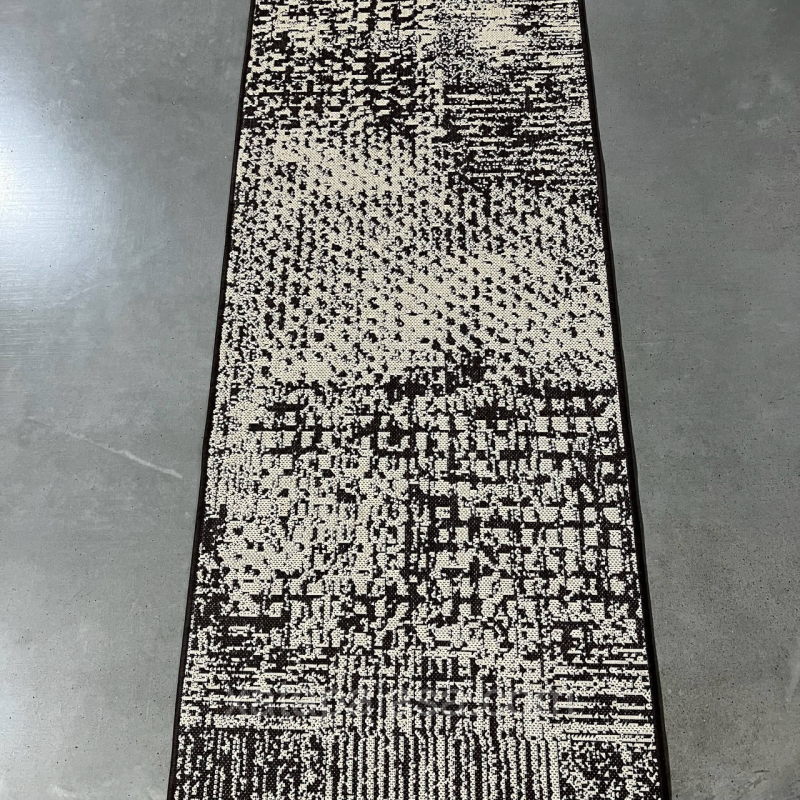 Безворсова доріжка 67см на латексній основі коричневий мармур Flex 19197/91