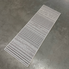 Доріжка на гумовій основі 50х140 без ворсу світло-сіра Lana 19246/08
