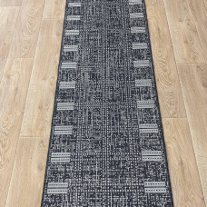 120см Доріжка без ворсу на гумовій основі темно-сіра Lana 19247/80
