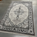 Килим сірий класичний 1.20х1.80 Levado 08100A L.Grey/L.Grey