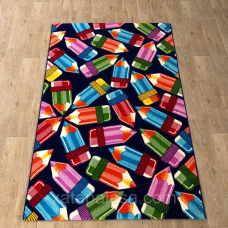Килимове покриття у дитячу кімнату 150-200-300 BABY 2085 D.BLUE/D.BLUE Узбекистан