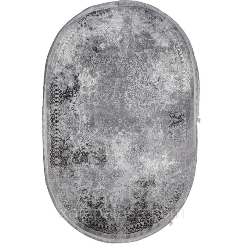 Килим 3х4 овал Levado 03790A L.Grey/D.Grey
