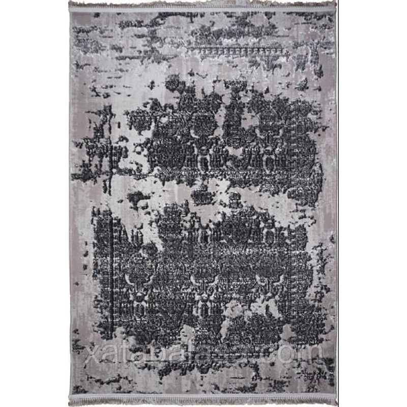 Килимок приліжковий 80х150 Levado 03914A L.Grey/D.Grey
