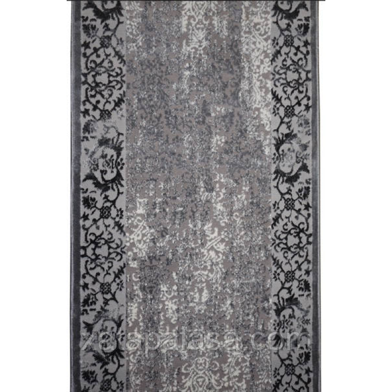 Килимова доріжка ширина 1,20м Levado 03977A L.GREY/L.GREY