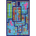 Килим дитячий з дорогами 150х230 BABY 2068 BLUE\D.BLUE
