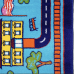 Килим дитячий з дорогами 3х4 BABY 2068 BLUE\D.BLUE