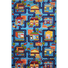 Килим дитячий 1х2 з дорогами BABY 6046 BLUE