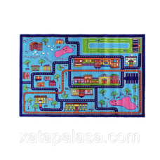 Килим дитячий з дорогами 150х230 BABY 2068 BLUE\D.BLUE